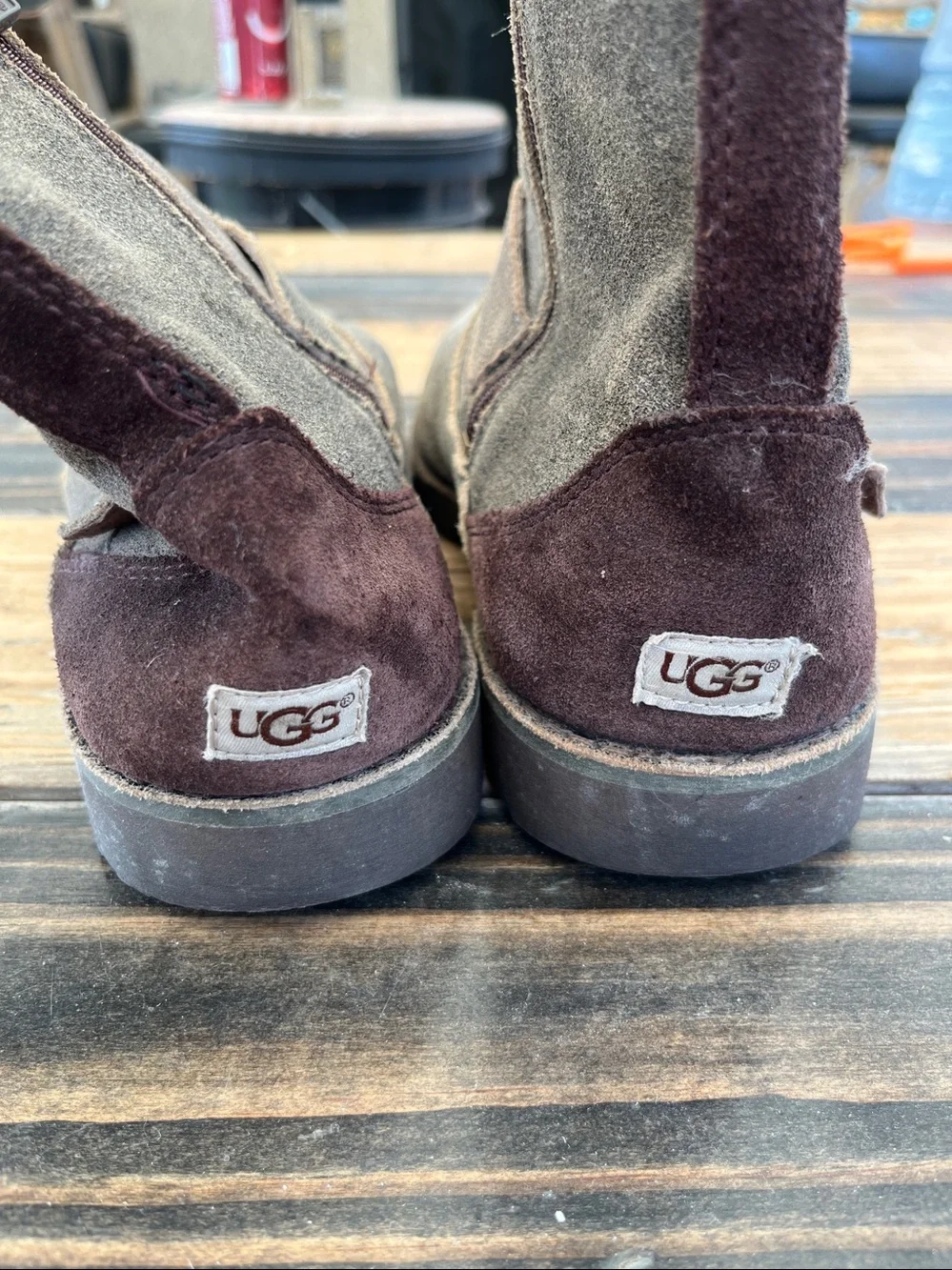 Ugg ankle “ aged suede ankle boots size 6 woman